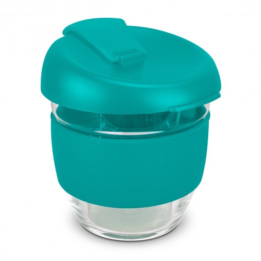 Light Blue 250mL Borosilicate Glass Cups
